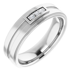 9868 / Neosadený / Sterling Silver / Square / 1.25 X 1.25 Mm / 7 / Polished / Mens Ring Mounting